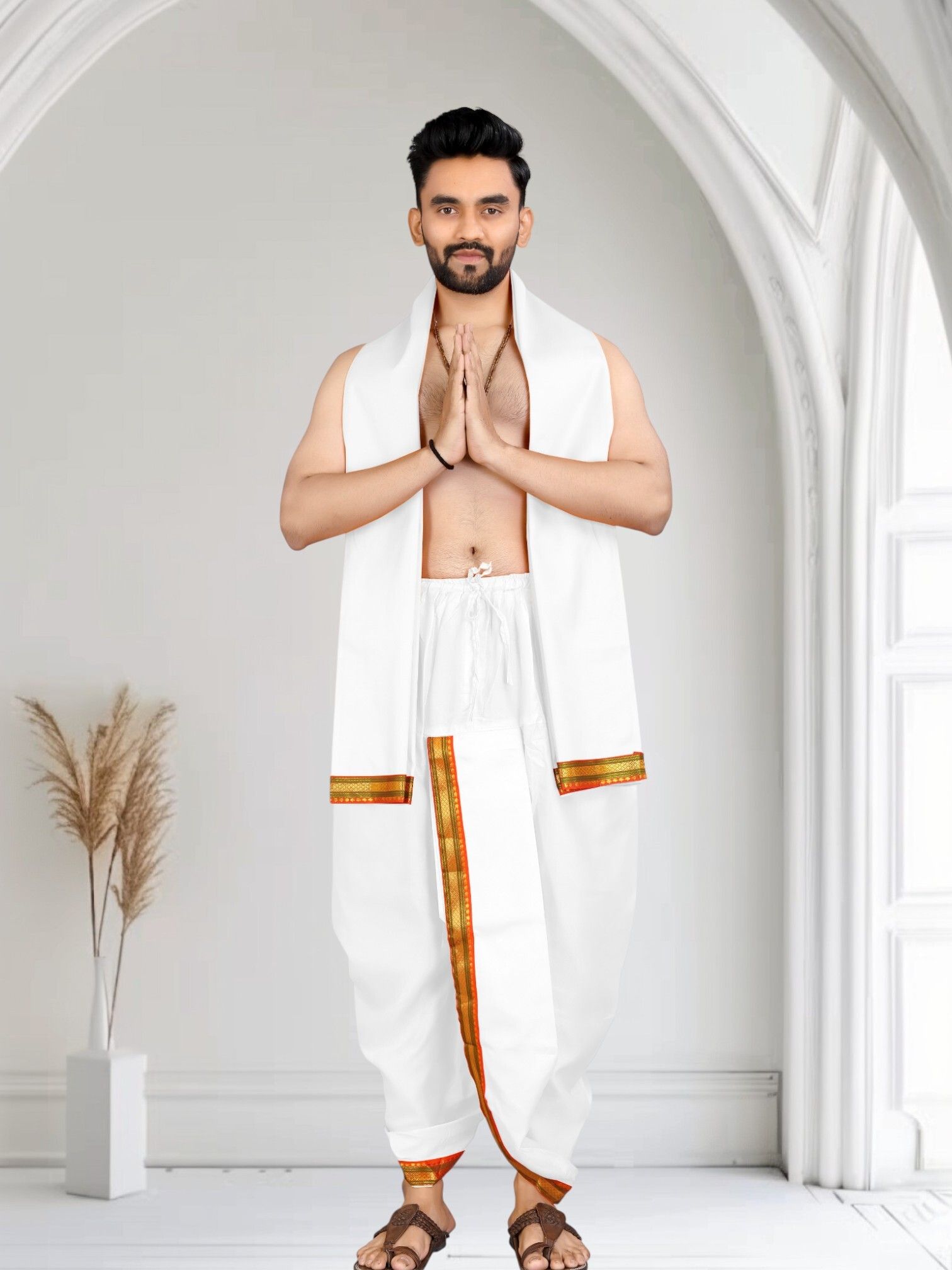 UNIQUE MOMENTS Woven Men Dhoti-picture-11