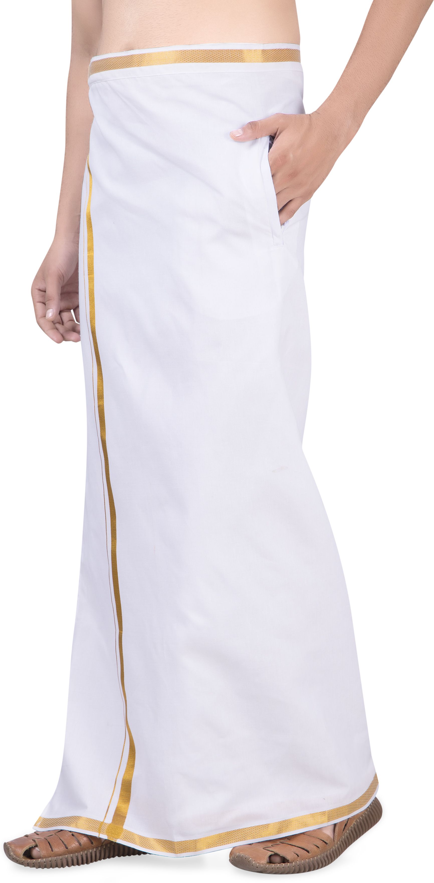 String VELCRO DHOTI Solid Men Dhoti-picture-14