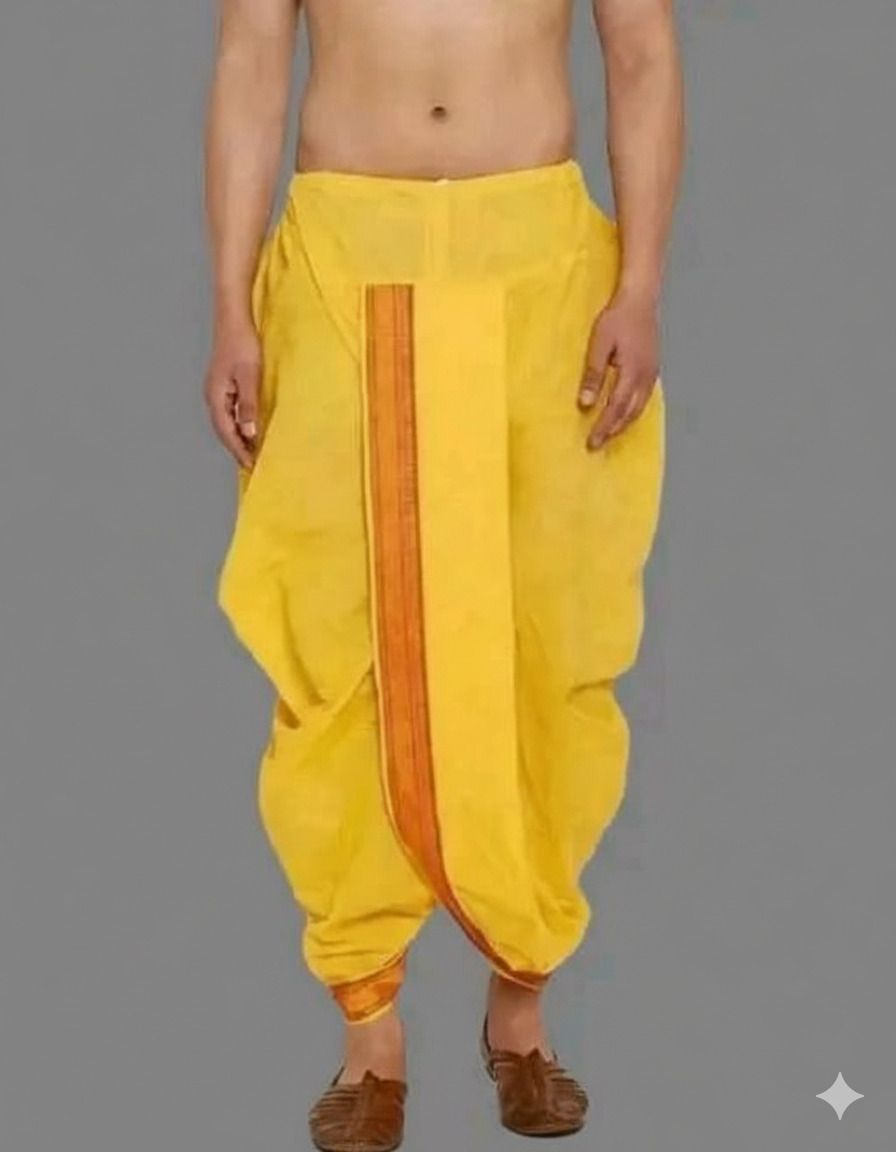 DHASU TRENDZ Solid Men Dhoti-image-11