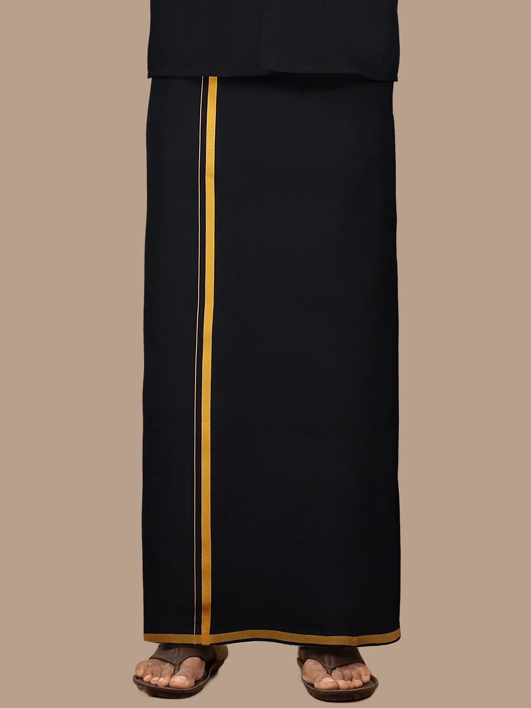 Ramraj Cotton Sabari Mala Ayyappa Temple Pooja Panche/Dhotis//Vesti/Kaili/Lungi For Men Solid Men Dhoti-picture-18