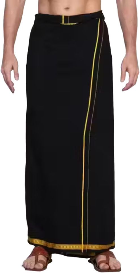 house of common Self Design Men Dhoti-picture-12