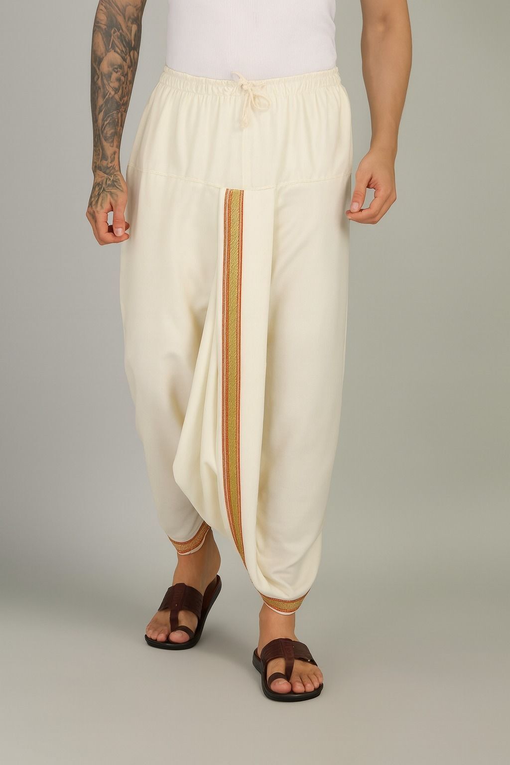 Sac Shree Aparaajeet Creations Readymade Ready to Wear Dhoti Solid Men Dhoti Solid Men Dhoti-picture-17