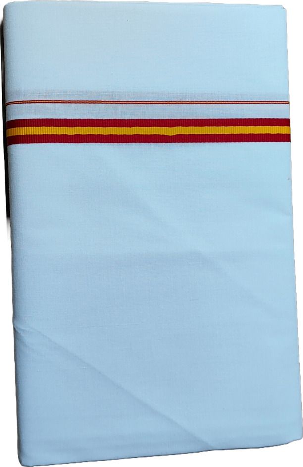 ManoCotton Solid Men Political Wear with 2Meters Length and 1/2 Inch Border Men Dhoti-picture-38