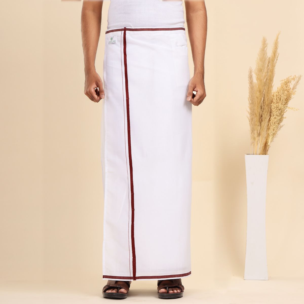 GREEN TEE men readymade dhoti Solid Men Dhoti-picture-15