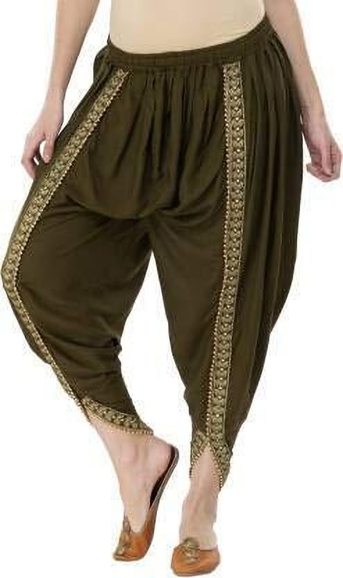 Vriaane Vriaane EMBROIDERED Women Patiala Ethnic Dhoti Self Design Women Dhoti-picture-34