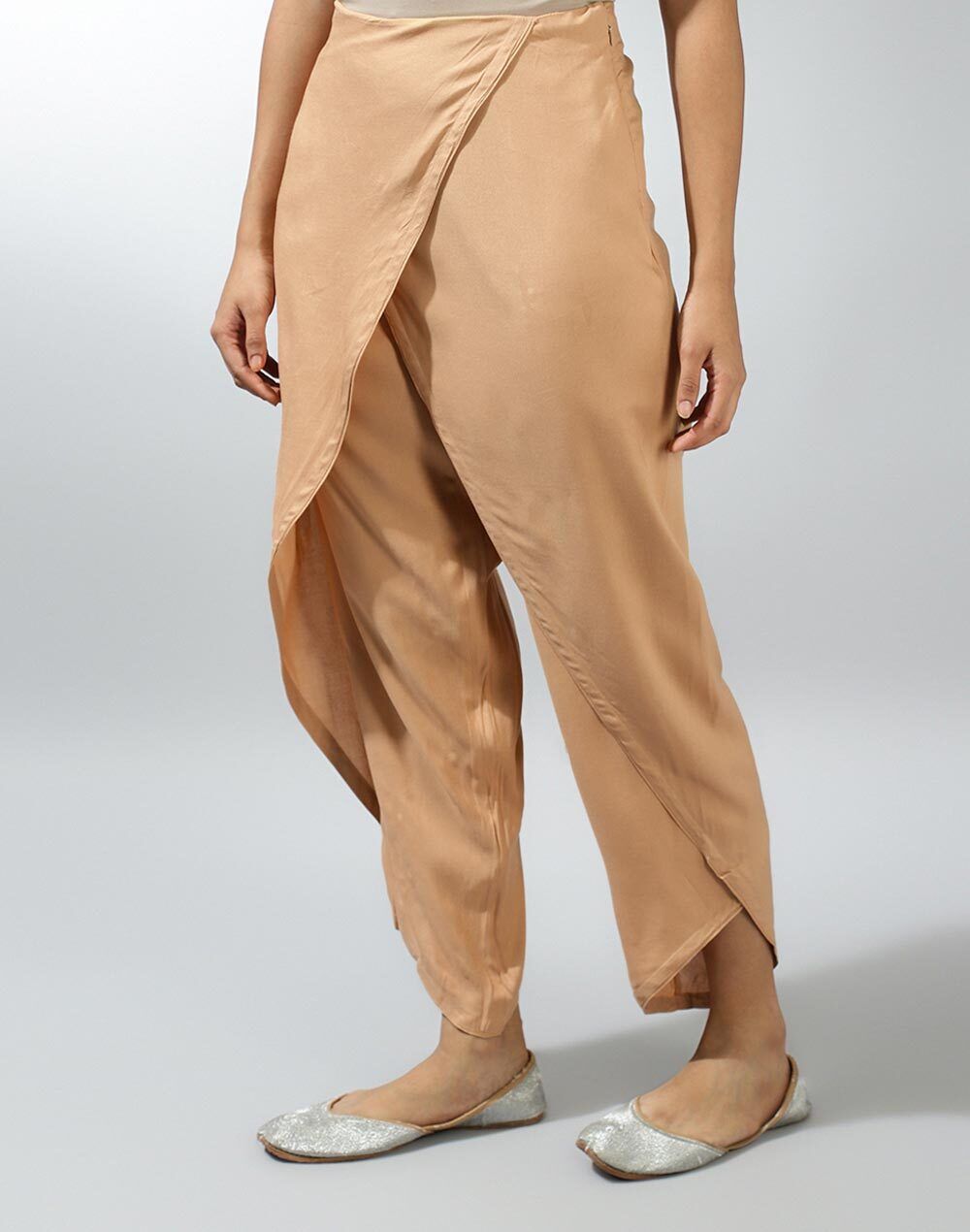 Beige Fashion Solid Women Dhoti-image-21