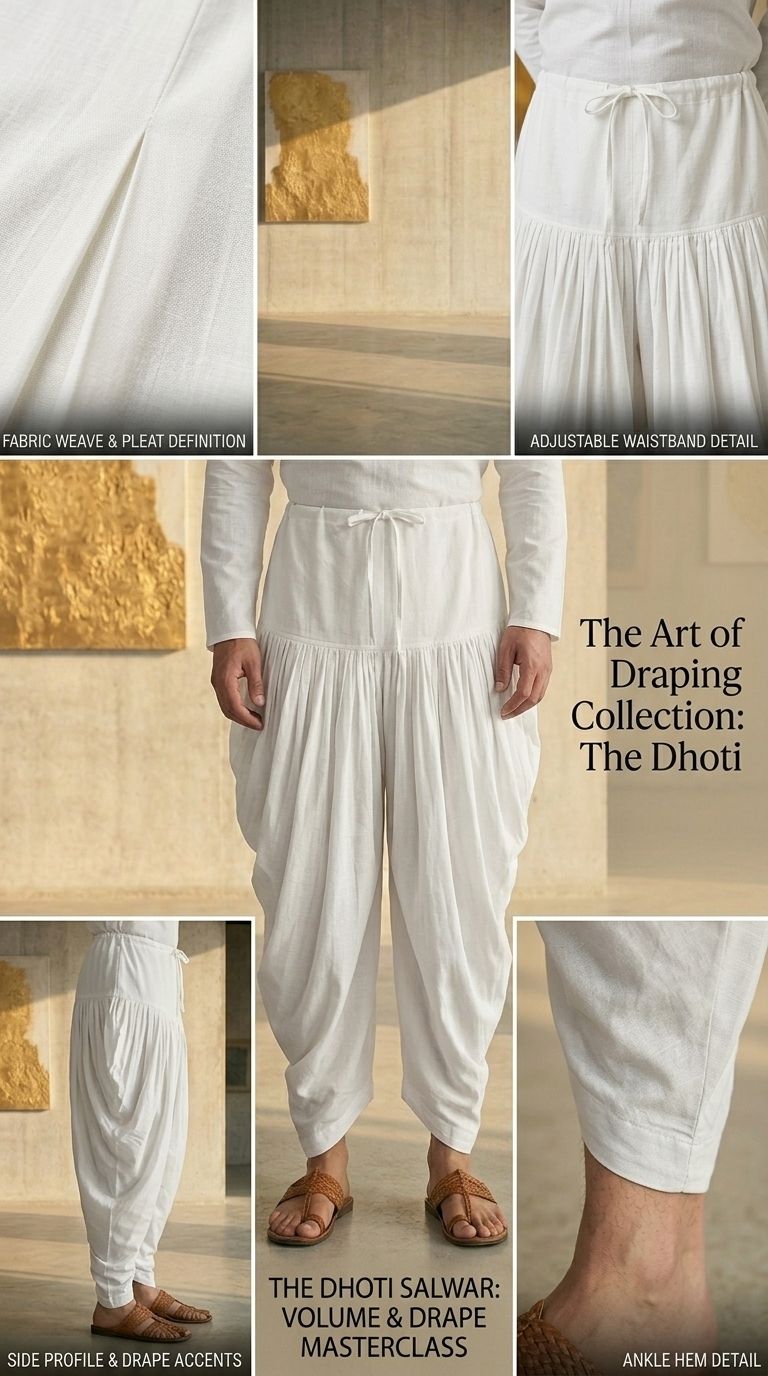 UHSFashion Solid Men Dhoti-picture-11