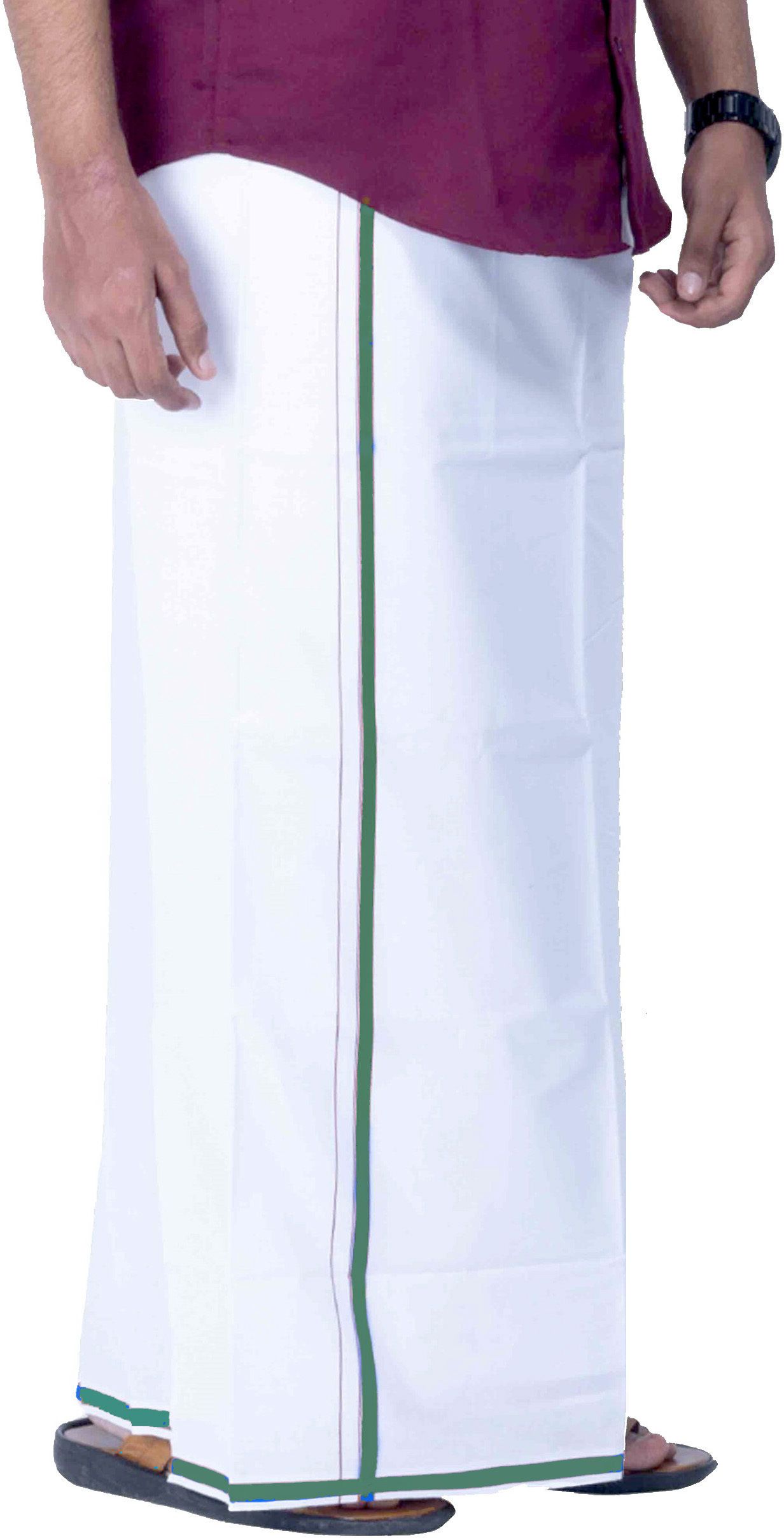 TUNI MANI Luxury Cotton Solid Men Dhoti-image-40