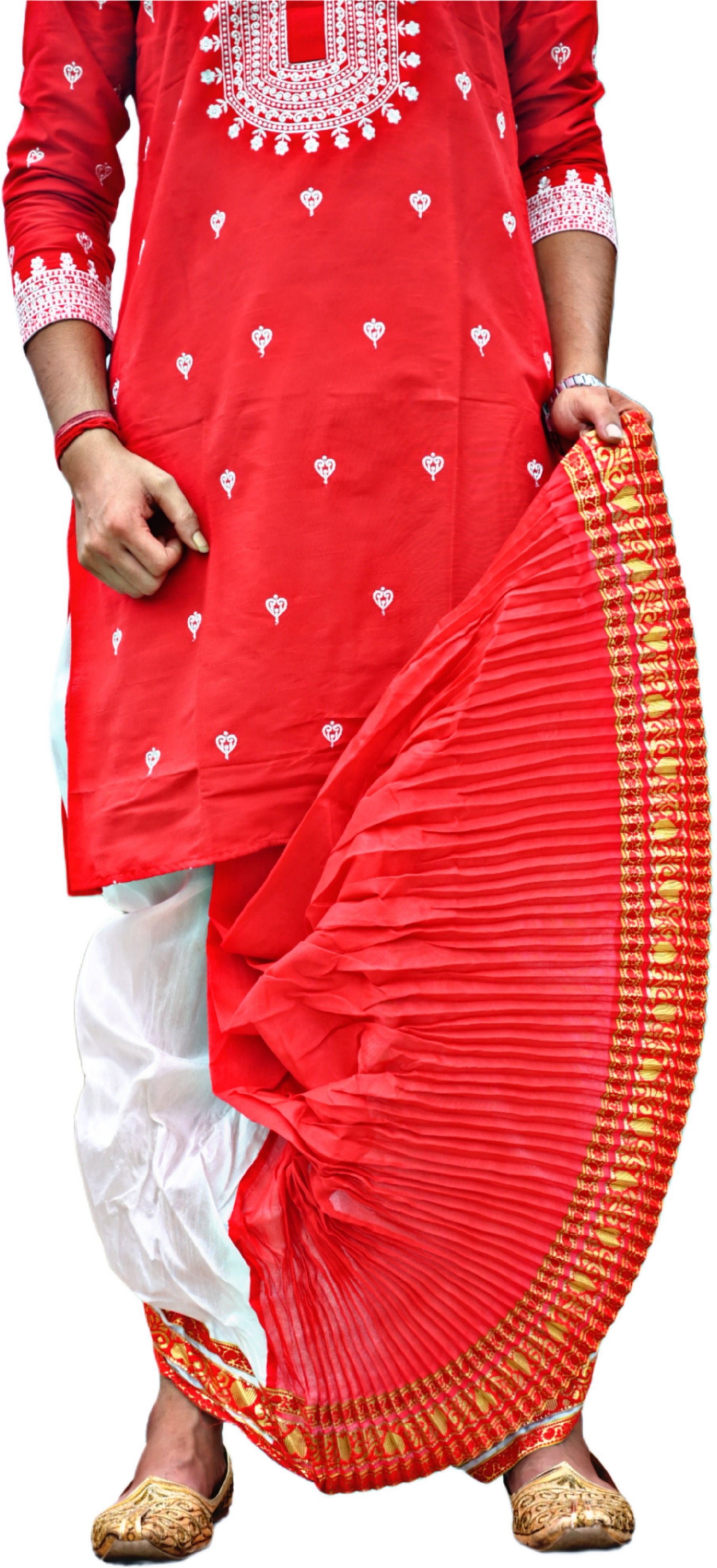 GOURI COLLECTIONS Ready To Wear Premium Quality Pant System Mayur Puchha Embellished Men Dhoti-image-16