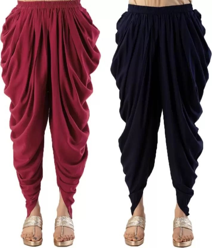 YK Creation Rayon Fabric Solid Women Dhoti Solid Women Dhoti