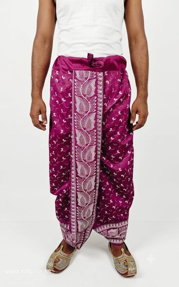 Kreative collection Printed Men Dhoti-picture-14