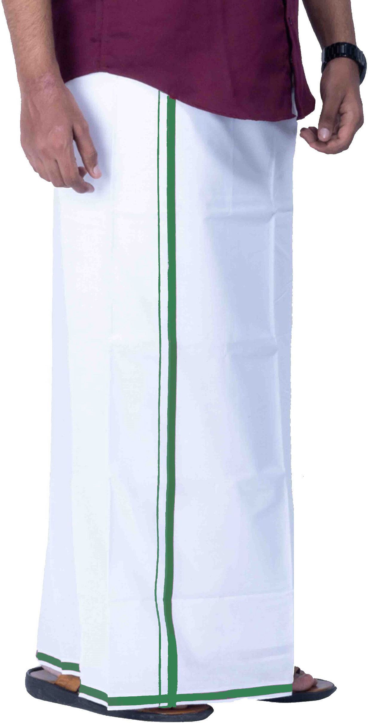TUNI MANI Luxury Cotton 2.0meter Men Dhoti-image-11
