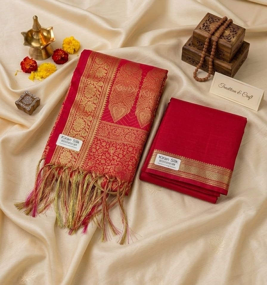 KIRAN SILK Dhoti and dupatta Embellished, Self Design Men Dhoti-picture-19