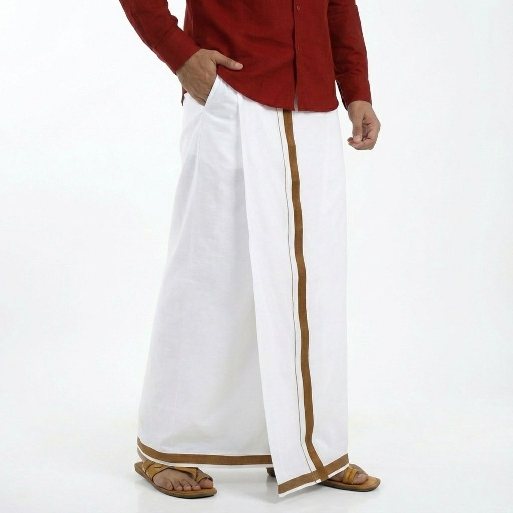 GREEN TEE Men Readymade pocket dhoti Solid Men Dhoti-picture-21