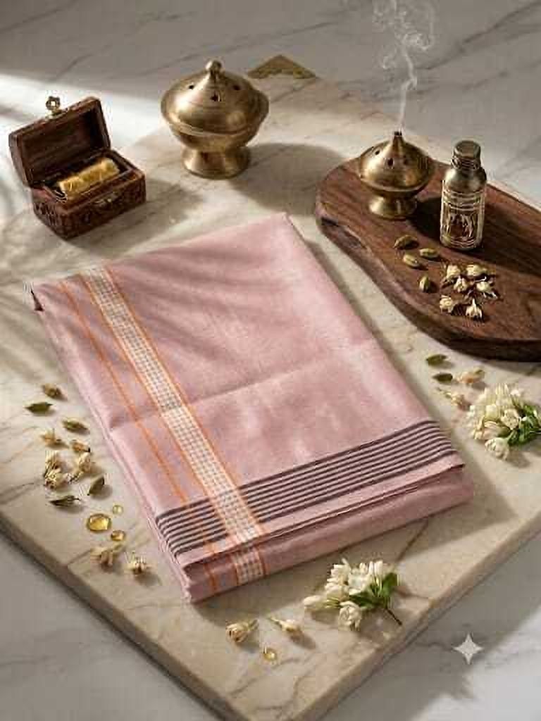 Viswas tex Cotton dhotis Self Design Men Dhoti-picture-14