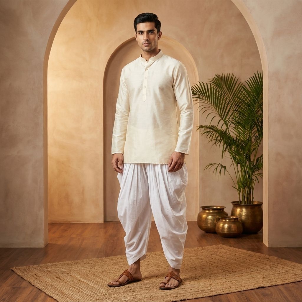 StyleVault Solid Men Dhoti-picture-14