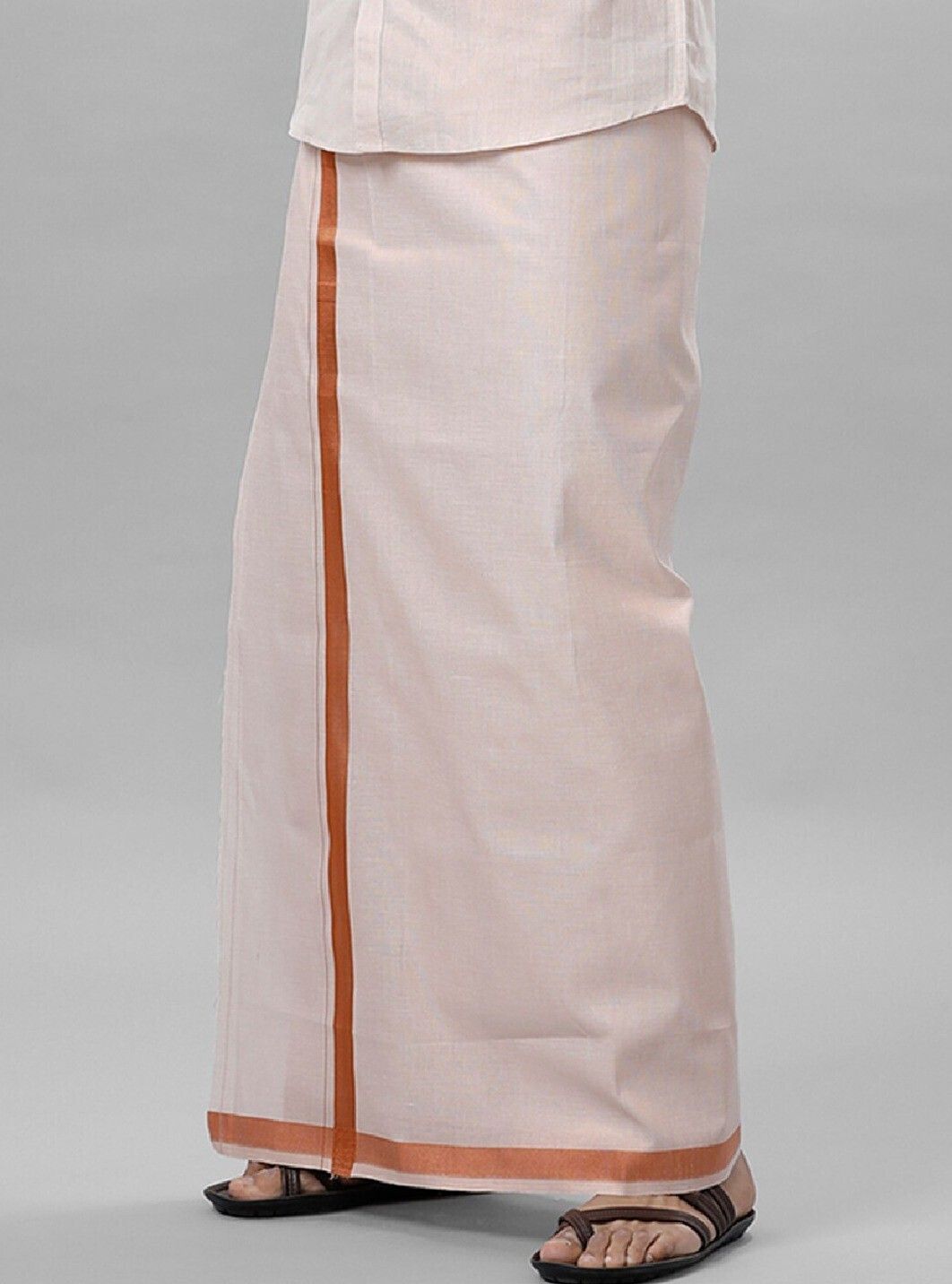 Ramraj Cotton RAMRAJ trending cotton solid adjustable dhoti for men Solid Men Dhoti-picture-29