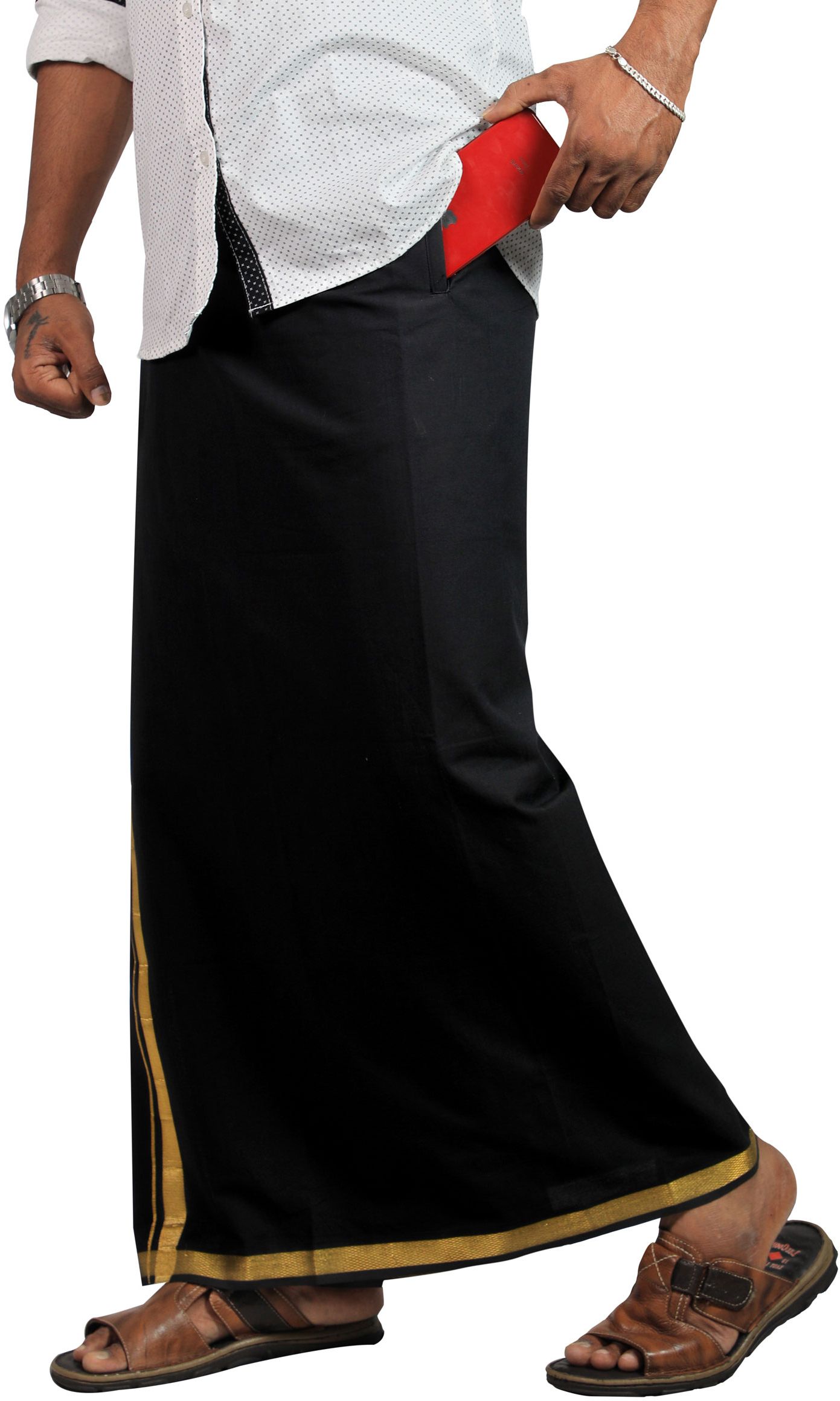 Prakasam Cotton Solid Men Dhoti-picture-19