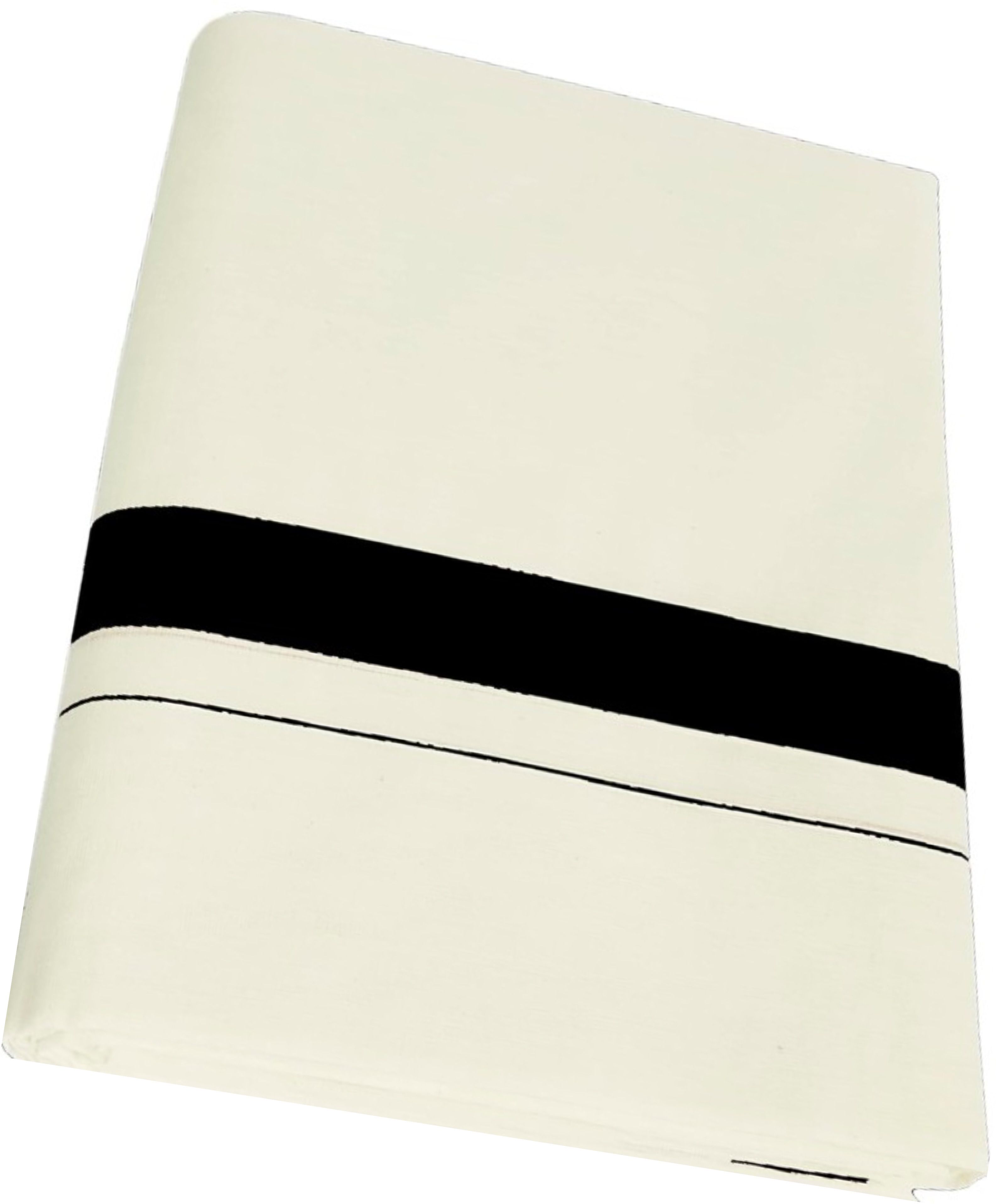 NANMAYA 4.00 Meter Kerala Traditional Mundu/ 1" Inch Black Border 100% Cotton Solid Men Dhoti-picture-11