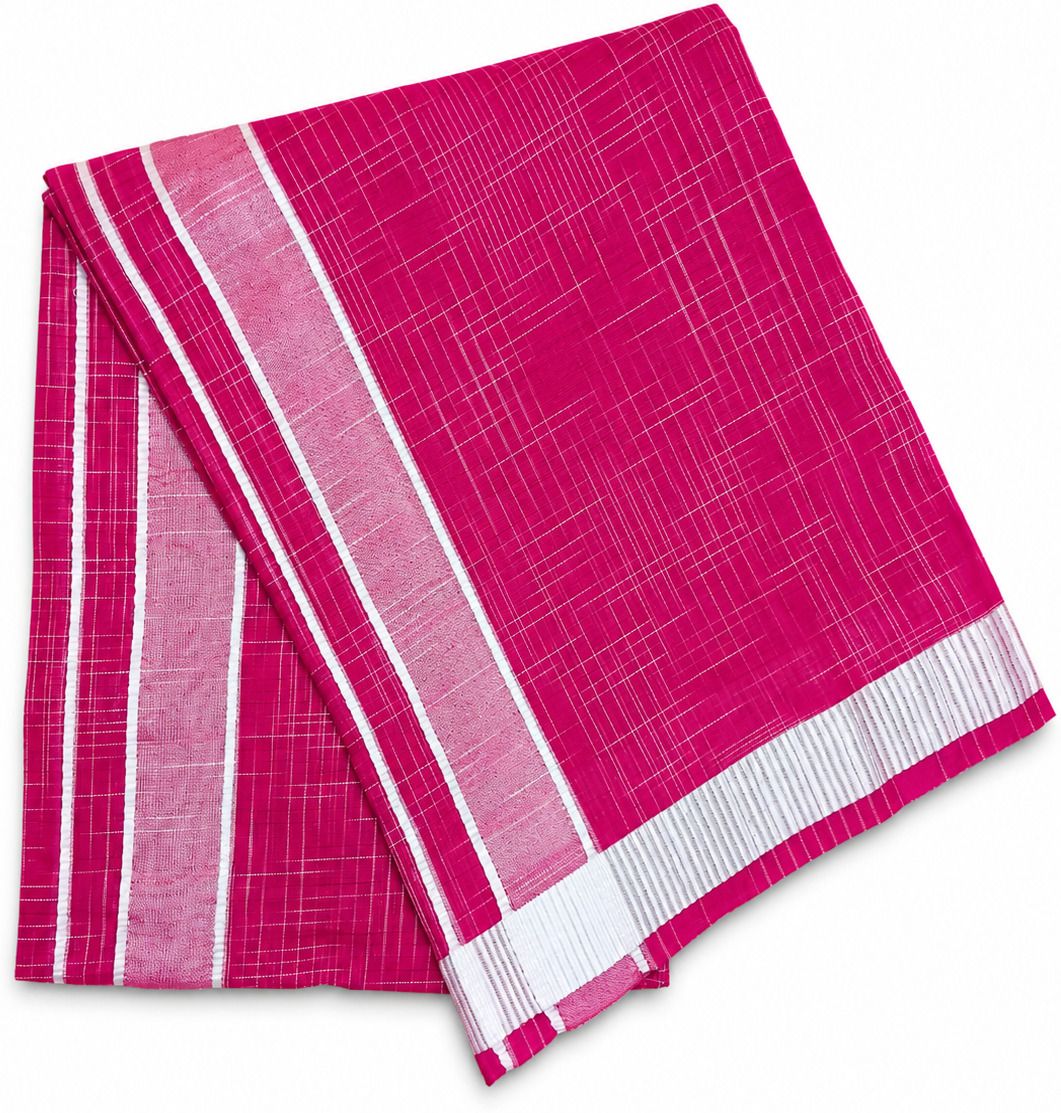 Mithulya Cotton Mithulya Cotton Traditional Cotton Veshti for Men | Elegant Border | Unstitched Striped Men Dhoti-image-33