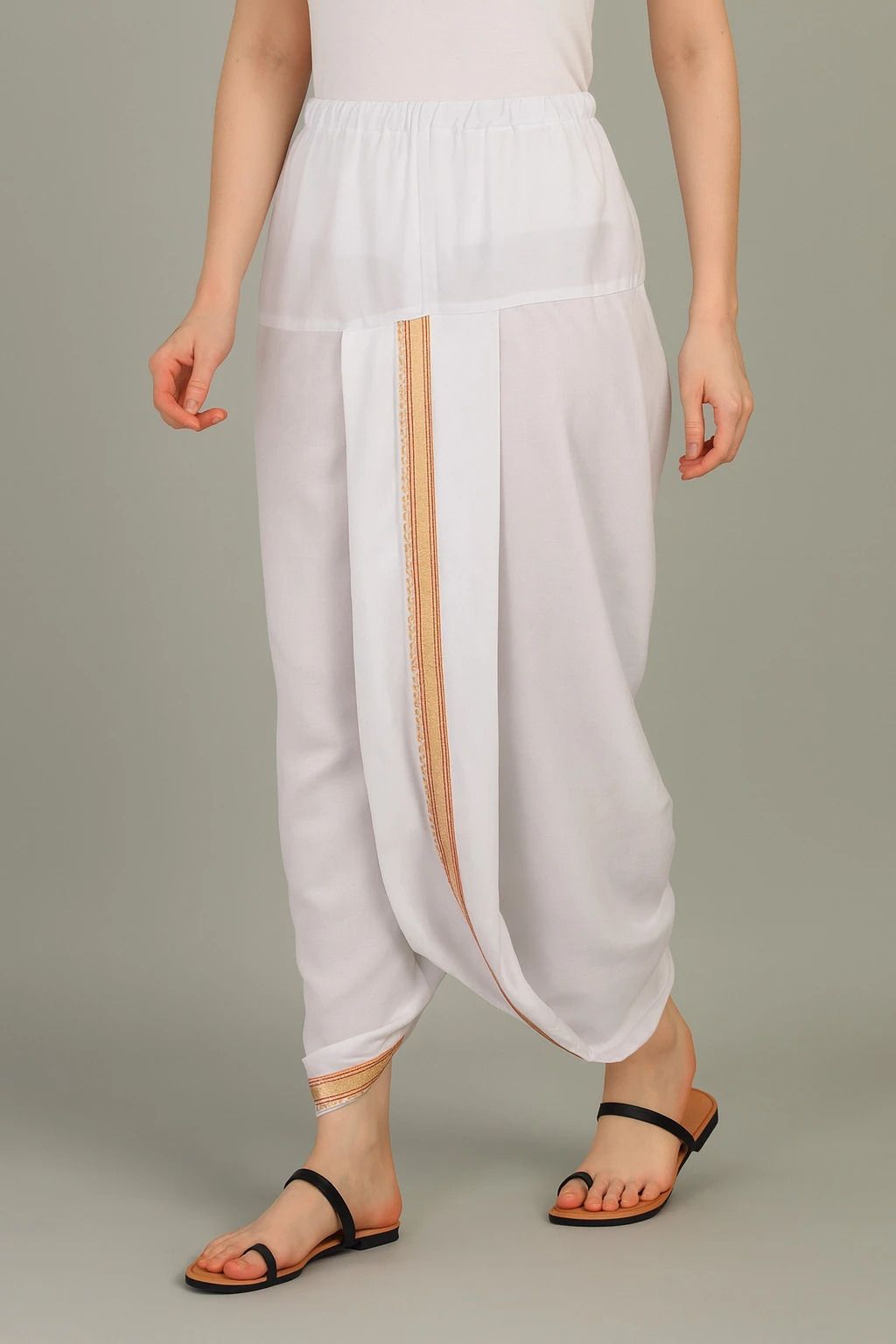 SAC SHREE APARAJEET CREATIONS Art Silk Ready to Wear Dhoti for Women Solid Women Dhoti-picture-17