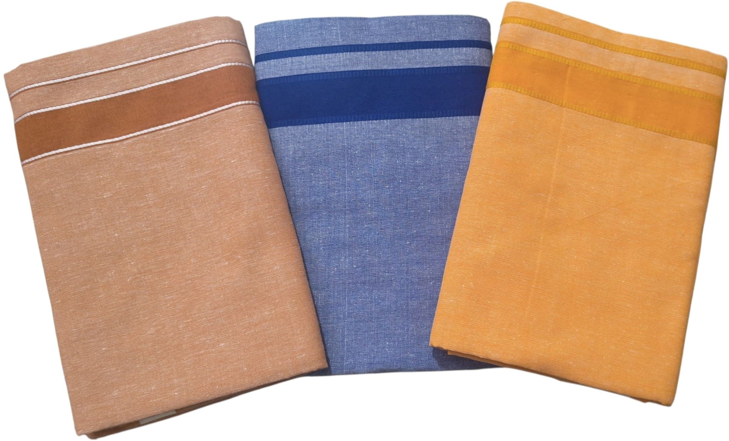 Shri Raghavendra Textiles Men's Superior quality Dhoti combo-Pack of 3 Self Design Men Dhoti-picture-40