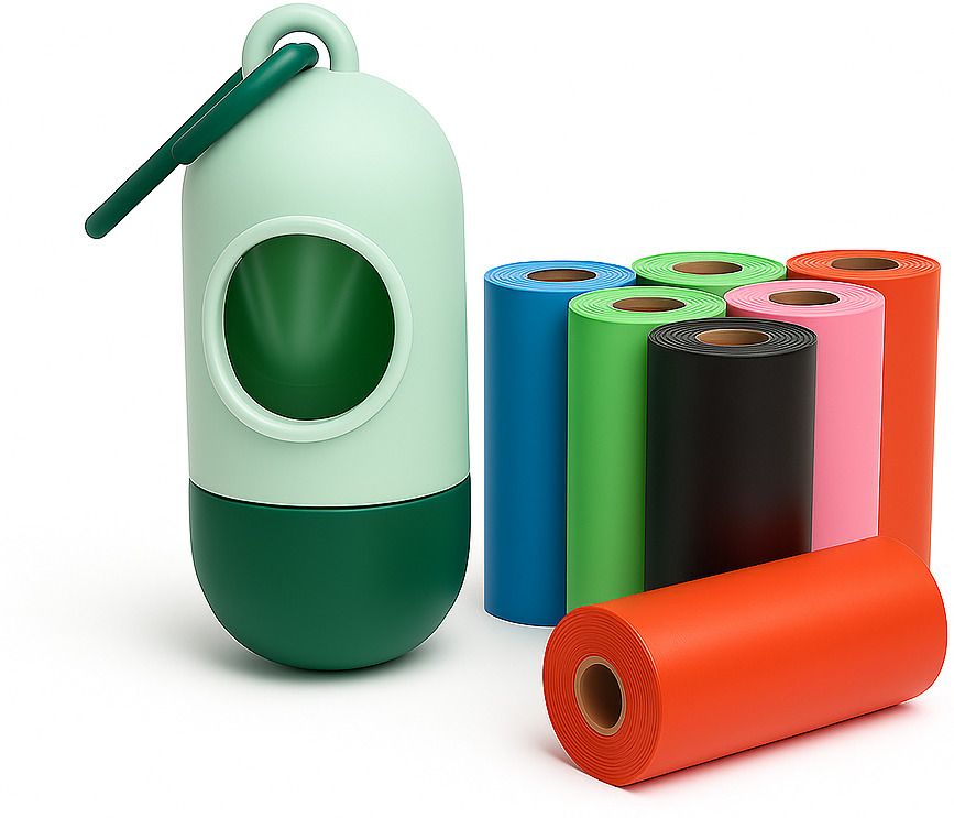 Diaper Disposal Bag Dispenser (1 Capsul and 4 Multi Color Garbage Roll)