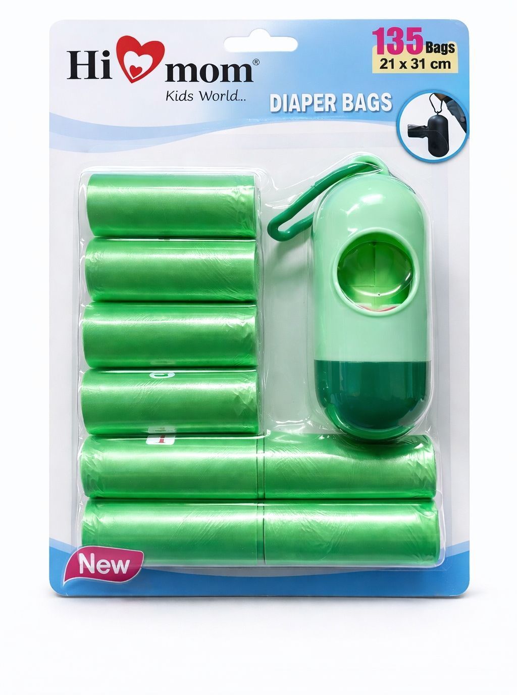 hi mom Portable Disposable Baby Diaper Nappy Garbage Bag with Removable Capsule Box Diaper Bag Dispenser-picture-19