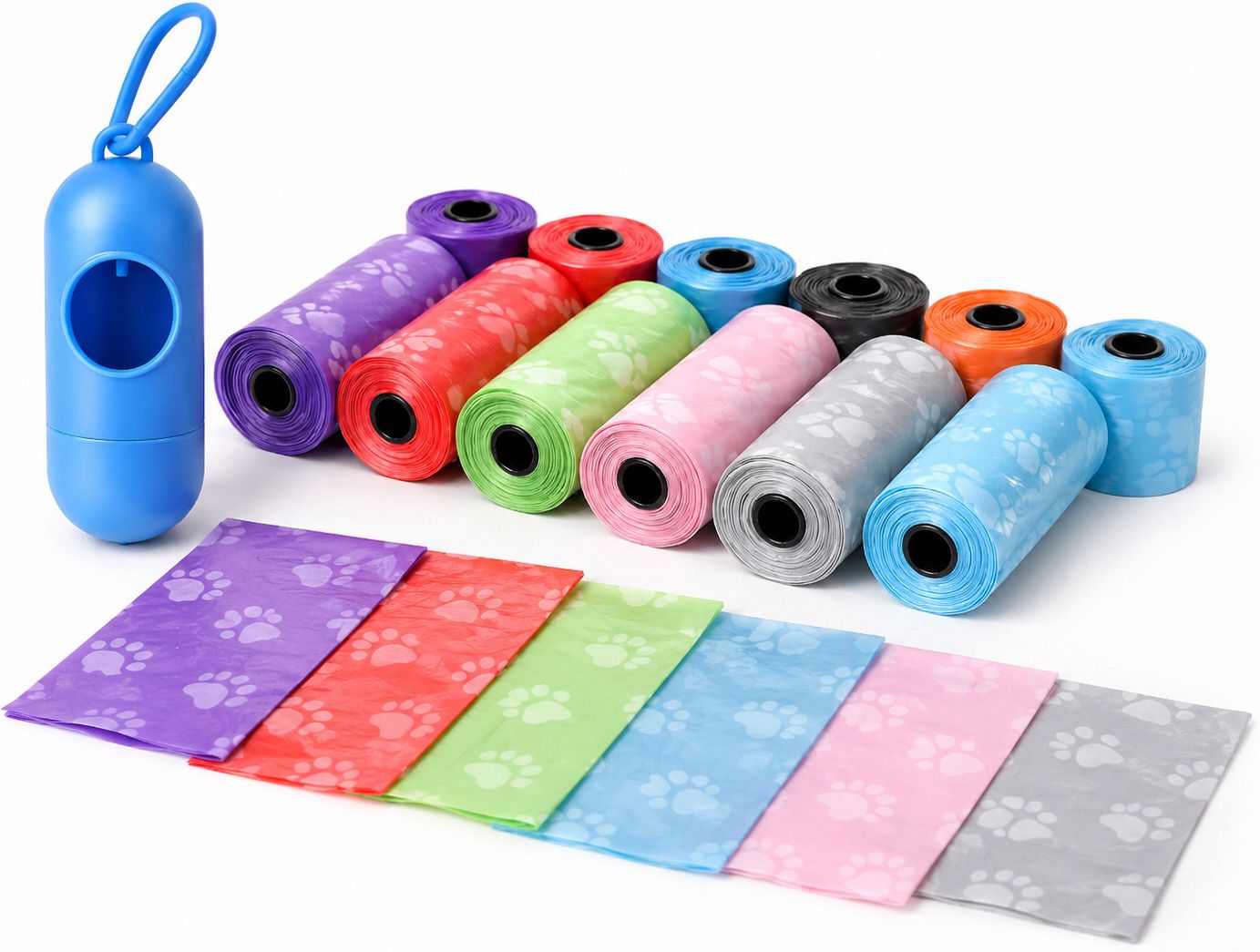 10 rolls x 15 Garbage Bags With Dispenser for Home,Car,Diaper & Mini Dustbin Disposable Diaper Bags with Dispenser-image-9