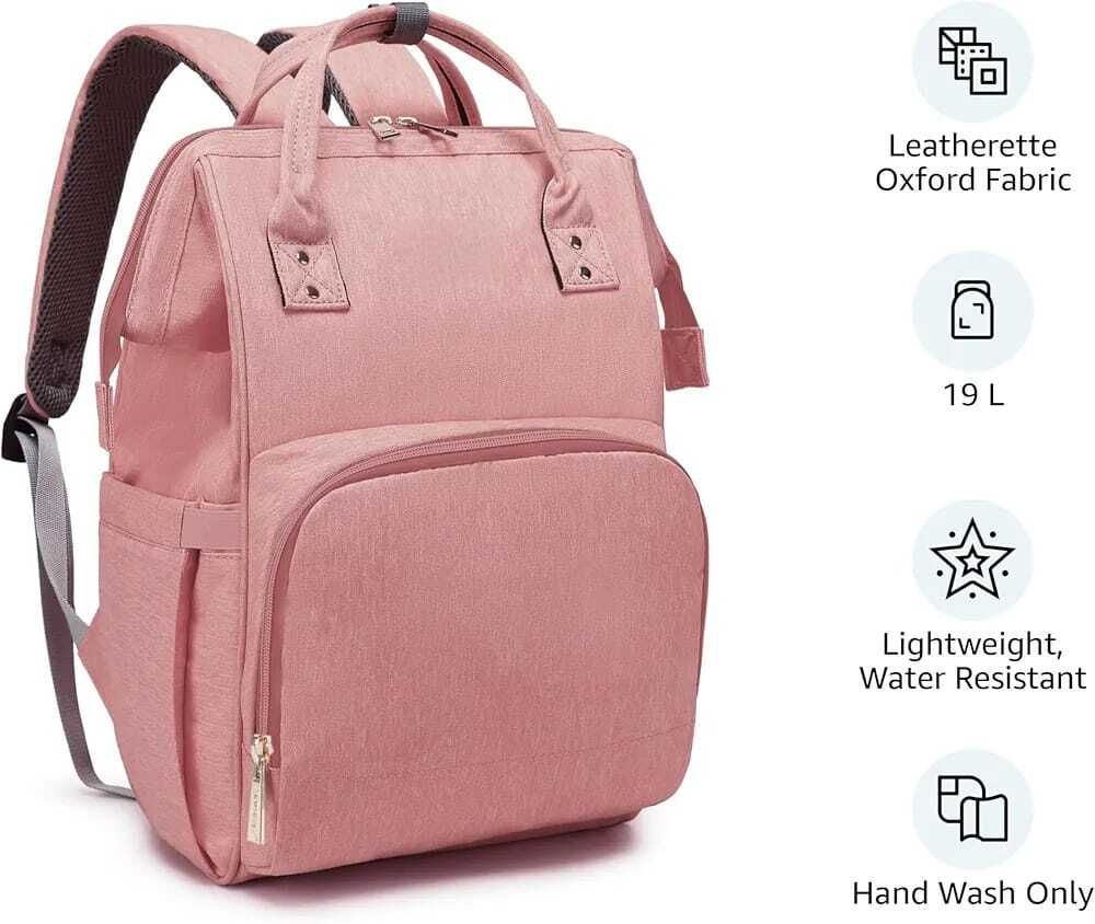 pink bag diaper bag-image-0