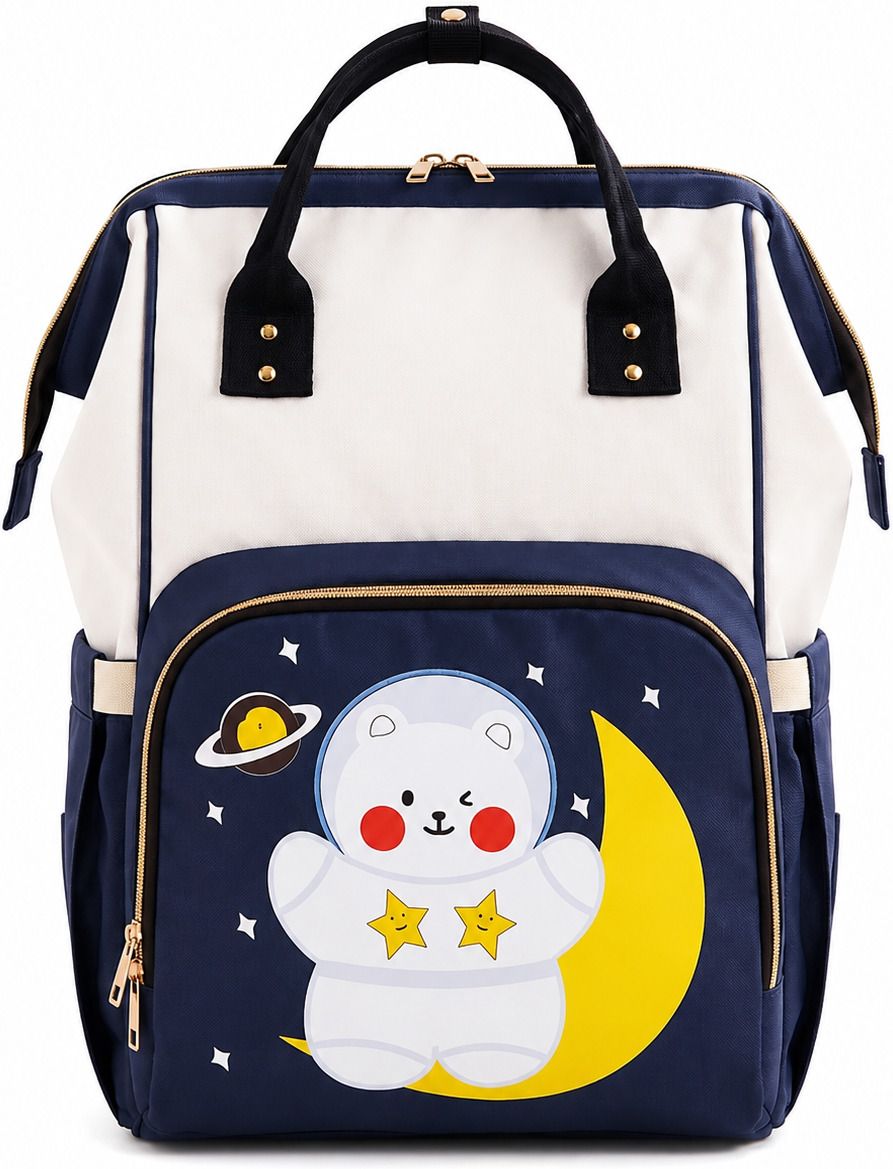 Diaper Bag Backpack | Waterproof Baby Care Bag with Multiple Storage Pockets BAGPACK-image-42