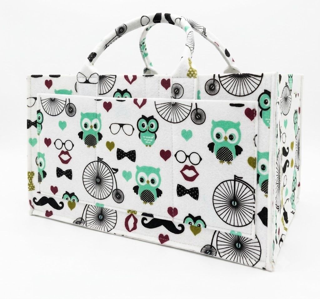 White Owl Caddy Bag Multi-Purpose Nursery Storage Bin and Car Travel Organizer diaper bag-image-37