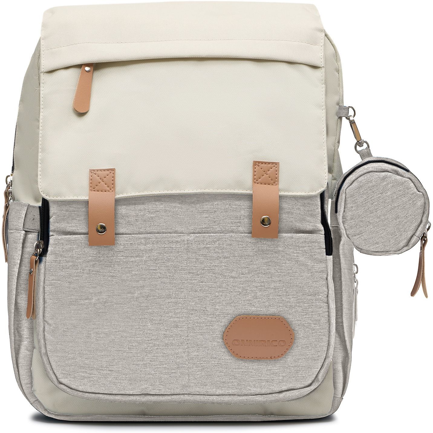Foggy Horizon Diaper Baby Bag with 11 Pockets, Insulated Bottle Pockets Backpack Diaper Bag-image-16