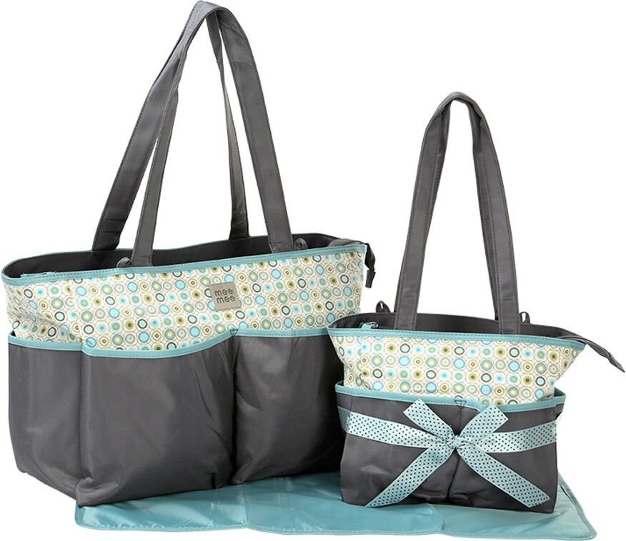 meemee Baby Nursery Diaper Bag Set, Black (2 Pieces ,Black) Diaper Bag-picture-44