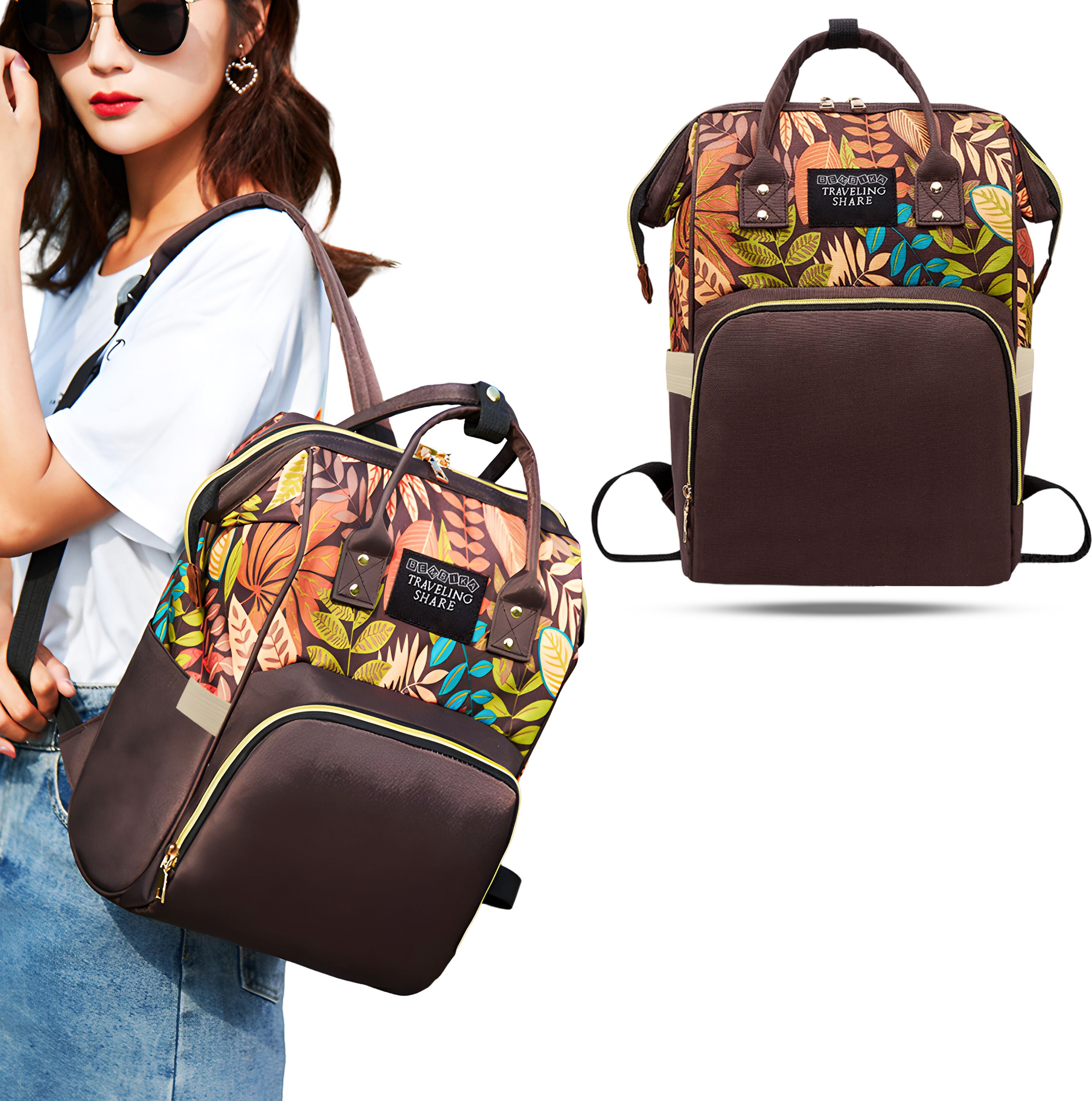 The Ultimate Mother Bag For New Born Baby Stylish Diaper Bags With Big Storage Capacity Make Diapering & Nursing Easy With Maternity Backpack-image-37