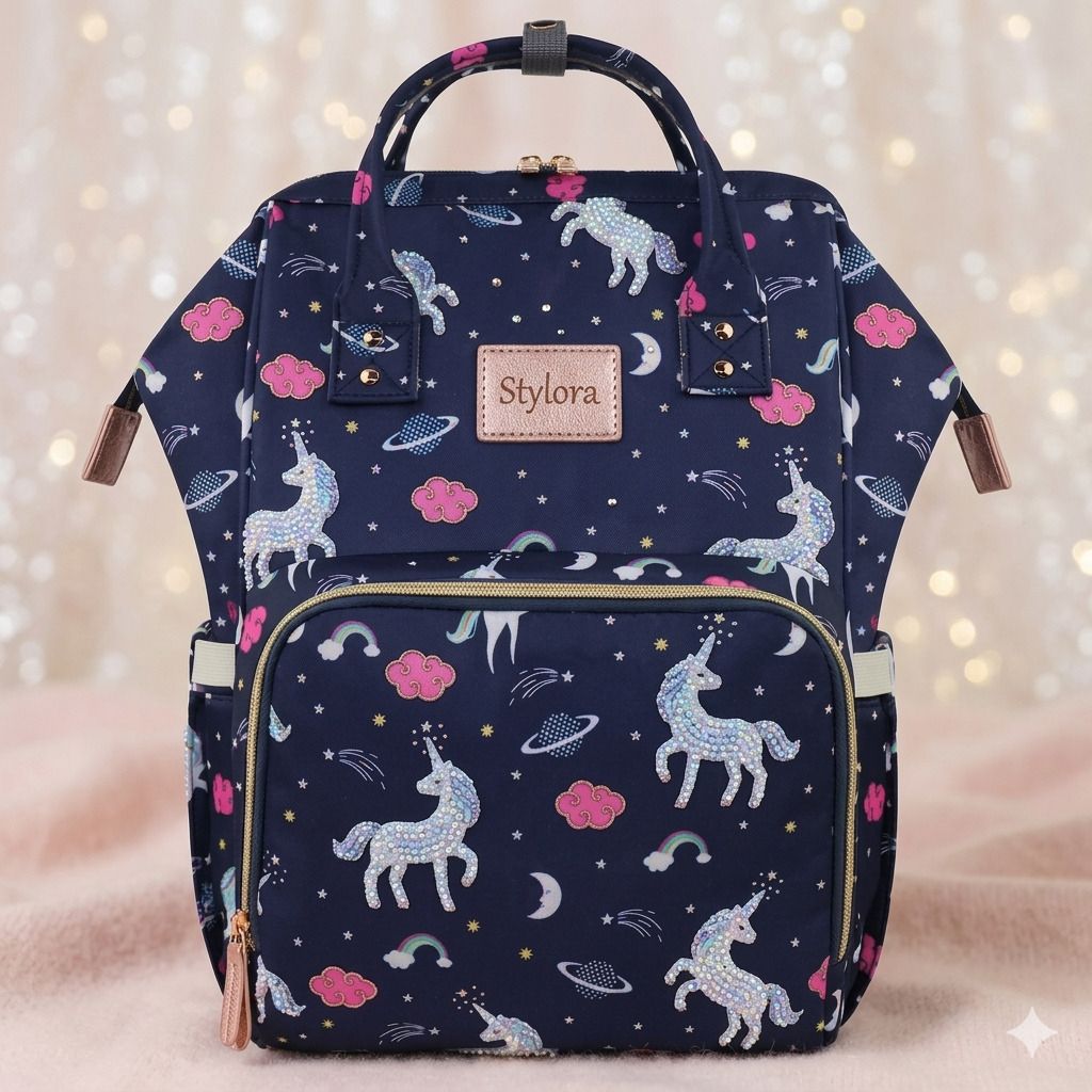 printed baby bag mother and father diaper bag-image-14
