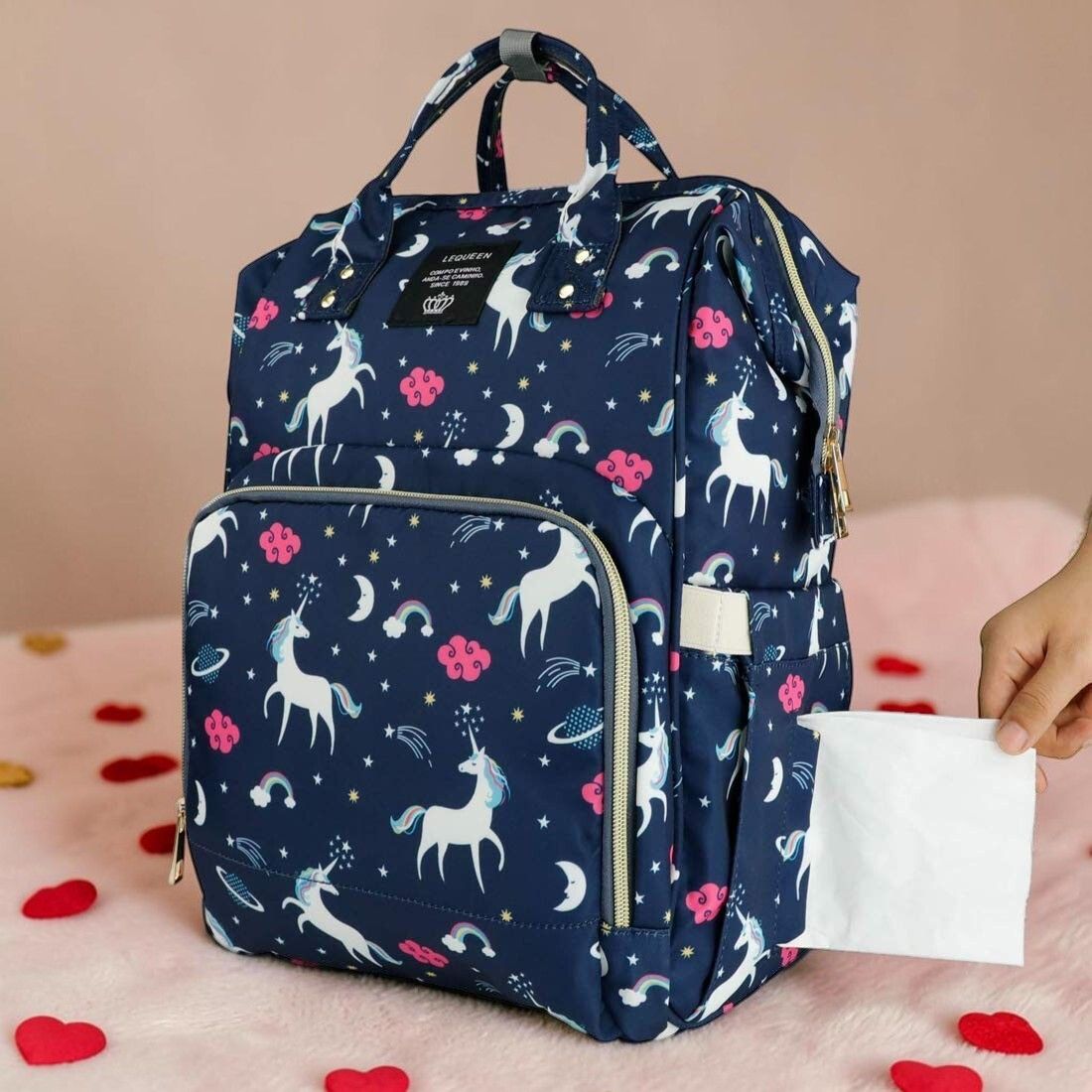duggu kids Large Capacity Baby Diaper Backpack Diaper Backpack-picture-17