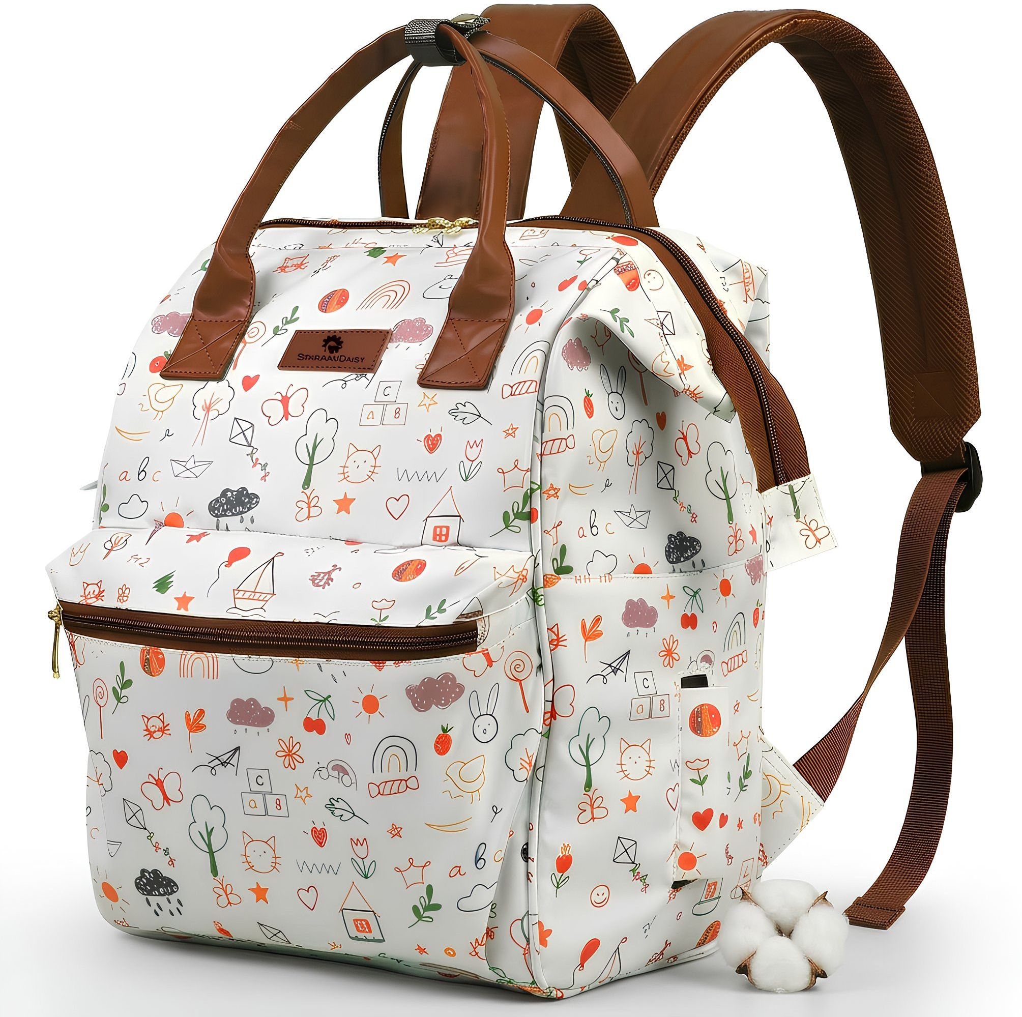 Baby Diaper Bag For Mothers Spacious Waterproof Backpack With Multiple Pockets Mothers Maternity Bags for Travel Diaper Backpack