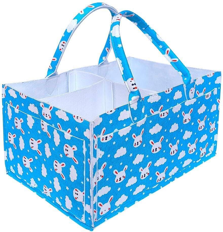 kemiv Blue Bunny caddy bag Baby Nappy Caddy with Removable Dividers DIAPER BAG-picture-32
