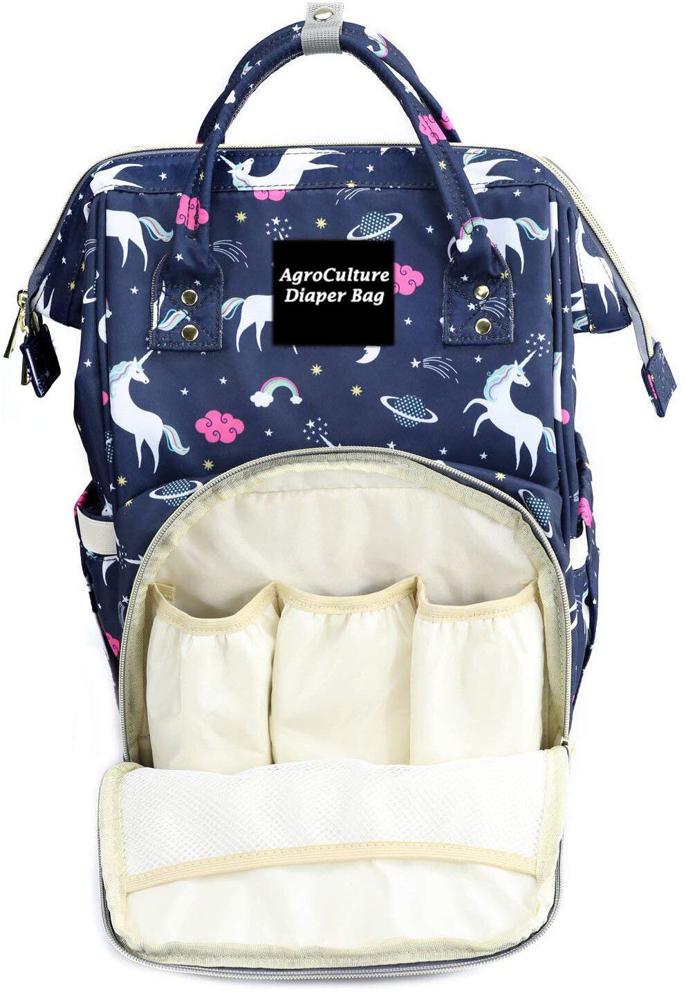 house of common Premium Travelling Backapck Baby Diaper BagHouse Of common20164016 Unicorn Printed Baby Diaper Bag-picture-26