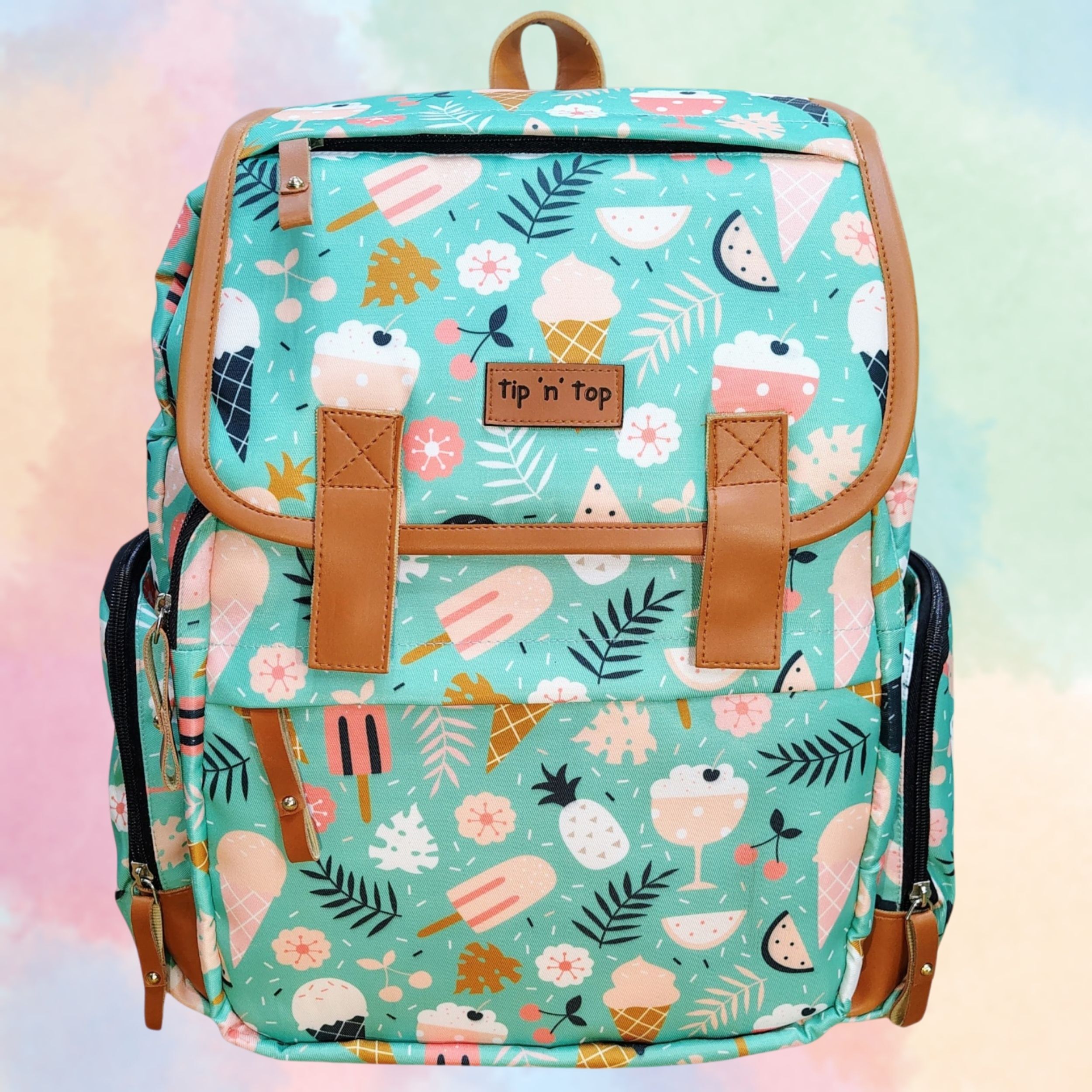 2-in-1 Premium Laptop & Baby Essential Diaper Bag Travelling Bag for working mom Baby Diaper Backpack-image-39