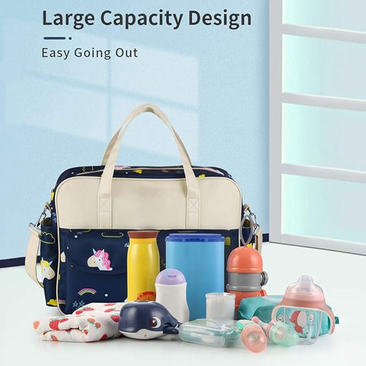 Fine Print High Quality Baby Care Diaper Bag Diaper Bag, Backpack for women, Nursery Bag-image-38