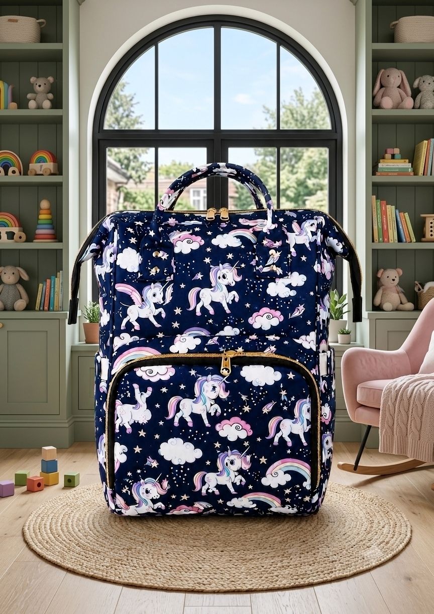 prisha world 20 L unicorn maternity Backpack baby diaper Backpack Backpack-picture-13