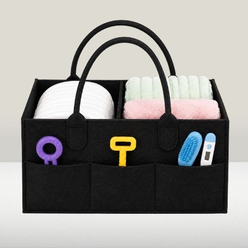 Multi-Purpose Nursery Storage Bin and Car Travel Organizer diaper bag-image-45
