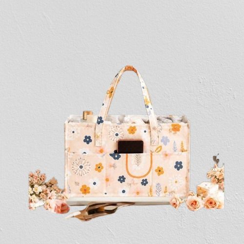 kemiv Flower Pattern Baby Nappy Caddy with Removable Dividers diaper bag-picture-33