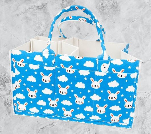kemiv Blue Bunny caddy bag Baby Nappy Caddy with Removable Dividers caddy bag-picture-43