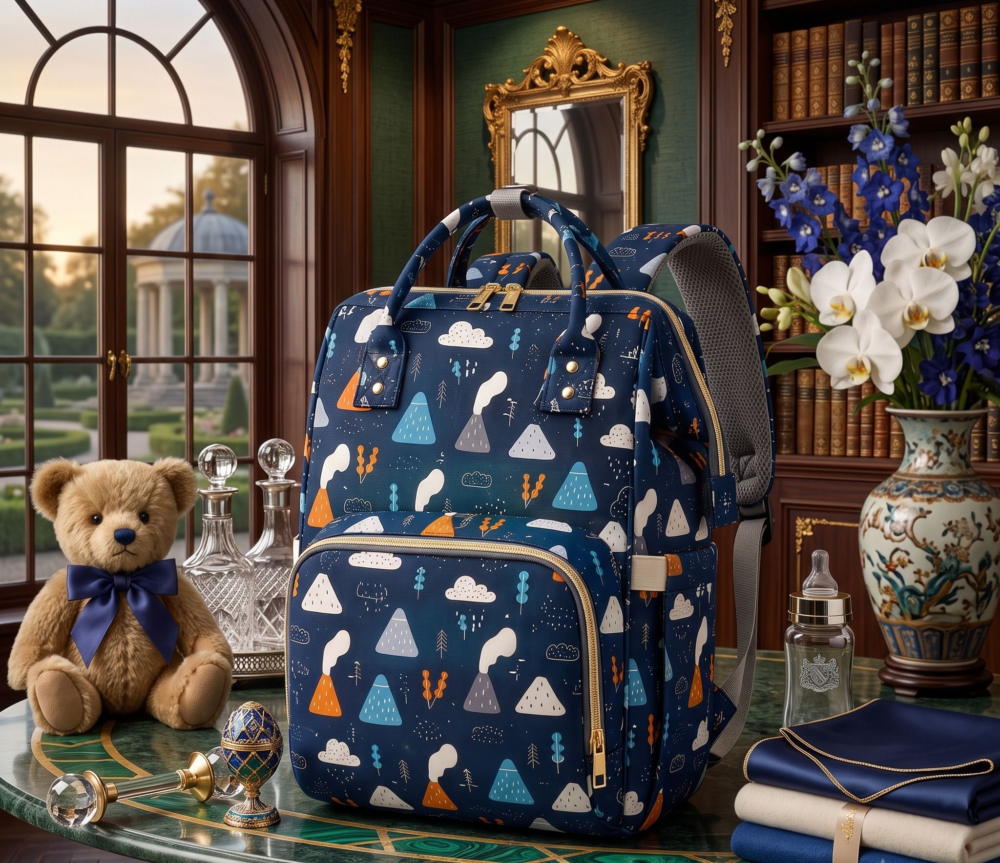 ocean count Baby Care Backpack Diaper Backpack-picture-38