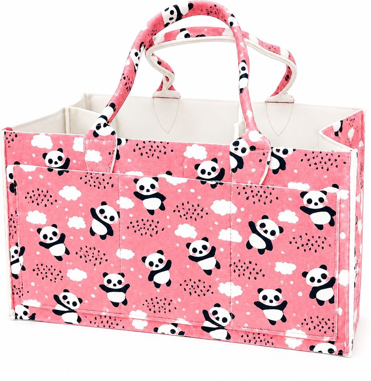 kemiv Pink panda caddy bag Baby Nappy Caddy with Removable Dividers diaper bag-picture-17