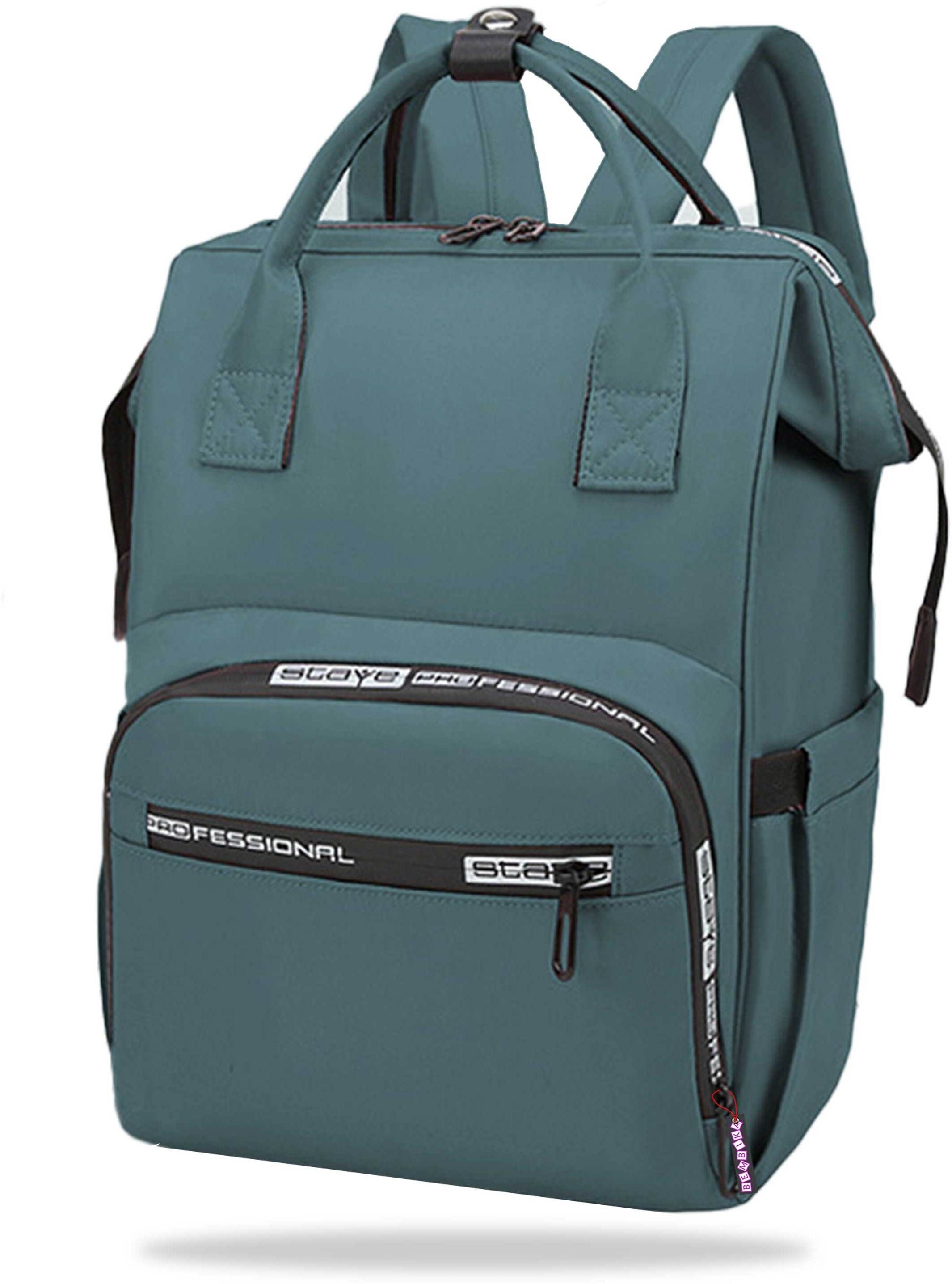 bembika Diaper Bags For Mom And Dad Kids Travel Waterproof And Large Capacity- Sapphire Backpack Diaper Bag Sapphire Green-picture-11