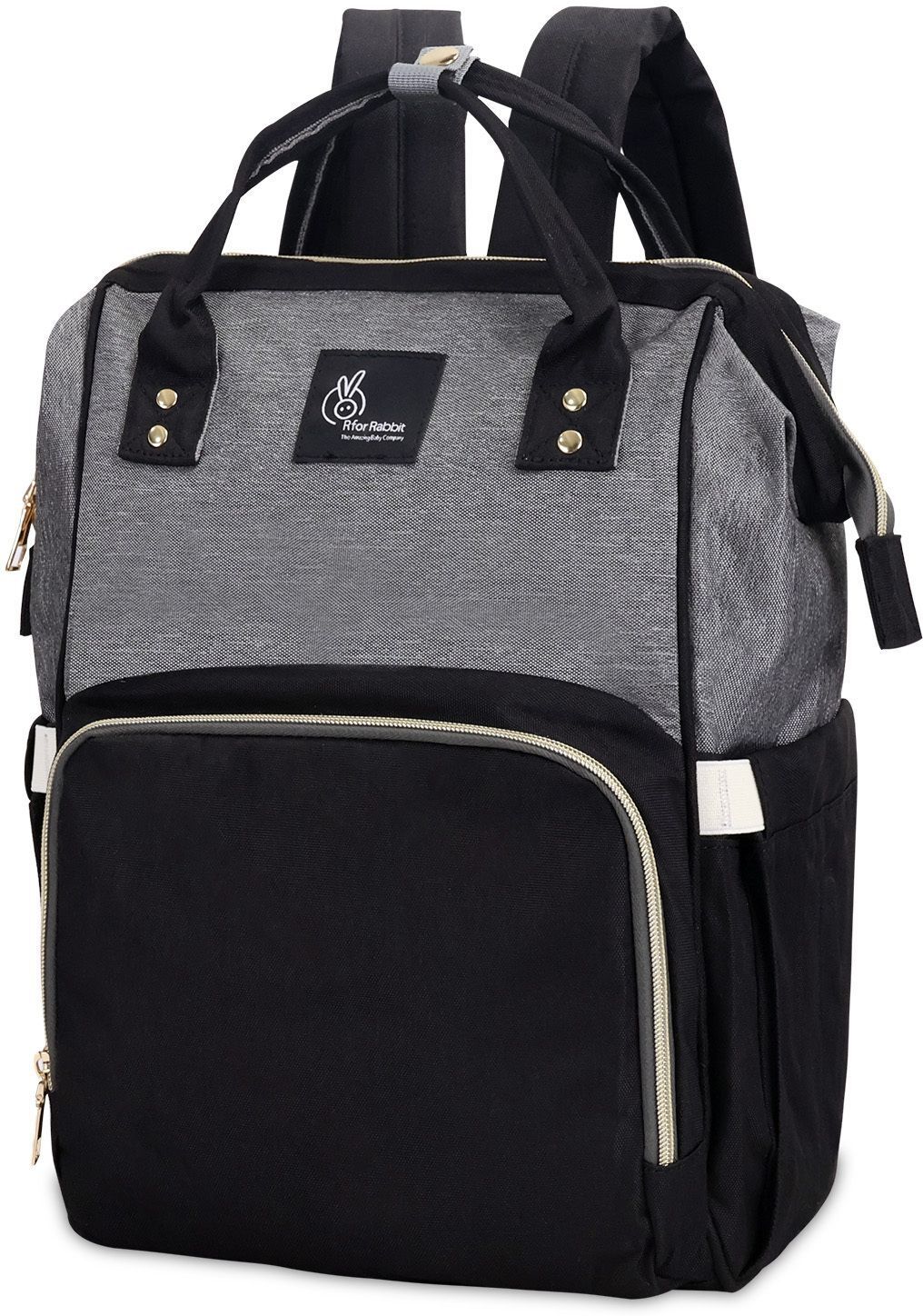 Caramello - The Smart and Fashionable Diaper Bag/Mother Bag (Black Grey) Diaper Bag For Women-image-40